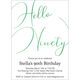 Hello Ninety Foil Birthday Invitations Image 6 of 8